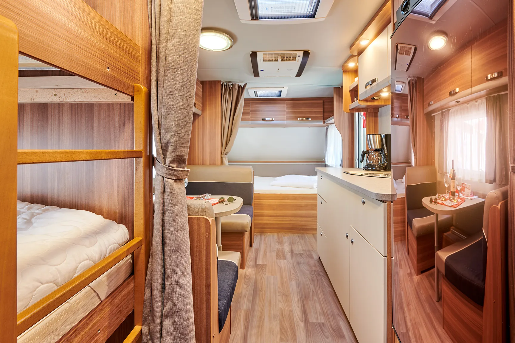 Innenraum des Wohnwagen